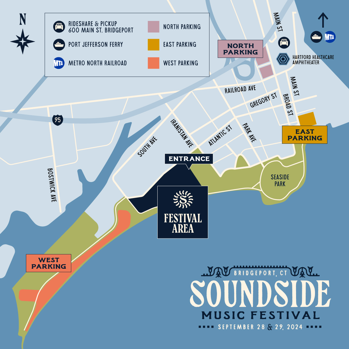 How do I get to the festival? Soundside